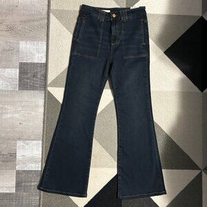 Pilcro ALTERED LENGTH The Icon Flare Leg Indigo Jeans Women's‎ Size 26P